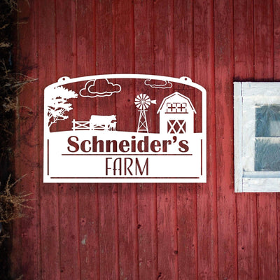 Farm House Personalized Sign - My Metal Designs