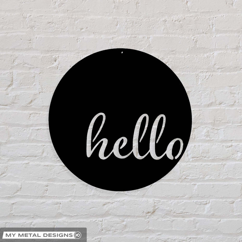Hello - Modern Welcome Sign