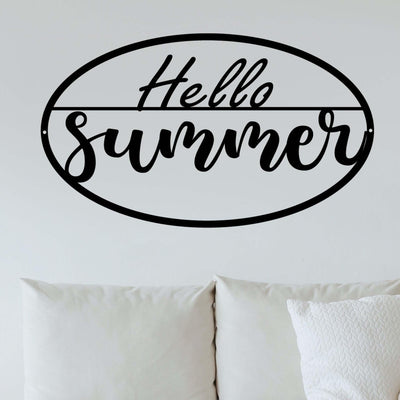 Hello Summer | Summer metal sign | Summer Decor - My Metal Designs