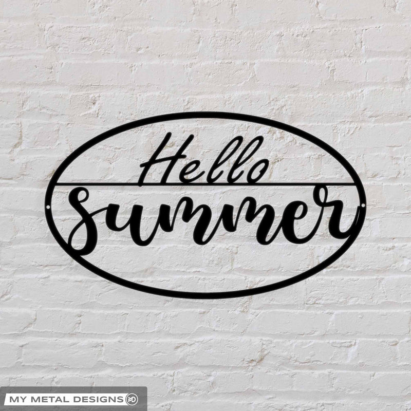 Hello Summer | Summer metal sign | Summer Decor