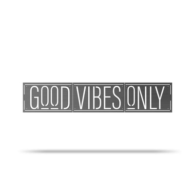 Good Vibes Only Metal Wall Art