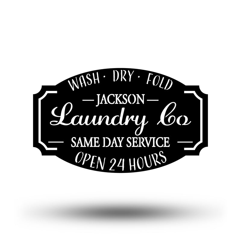 Personalized Laundry Sign