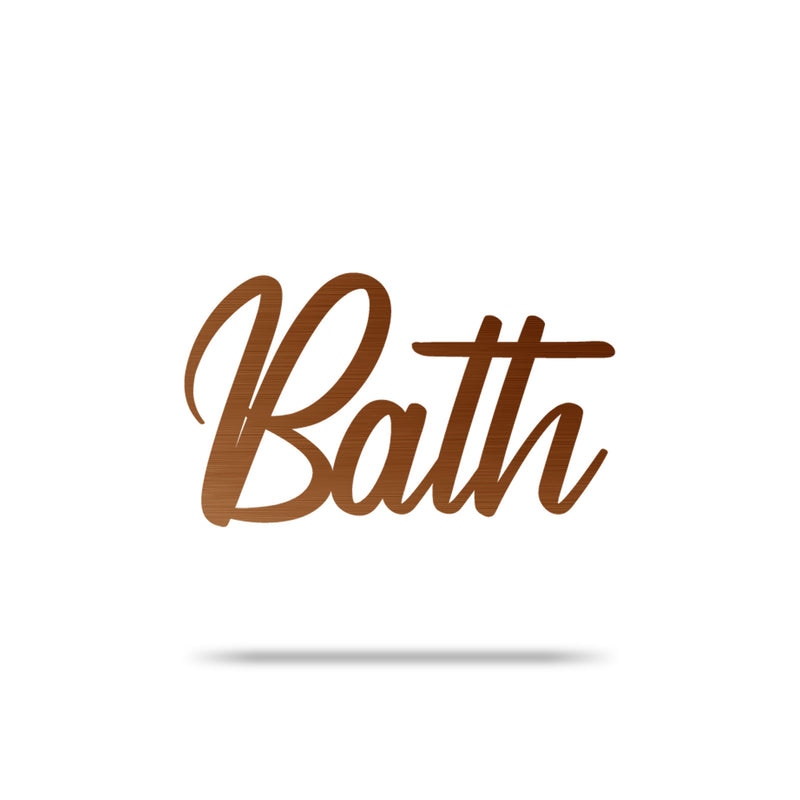 Bath Letters Sign | Modern Bath Decor Sign
