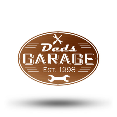 Dad's Garage Sign | Father's Day Sign | Custom Father's Day Gift