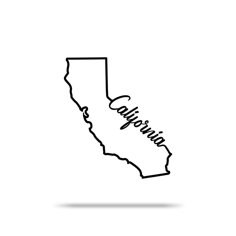 California - The Golden State - Metal Sign