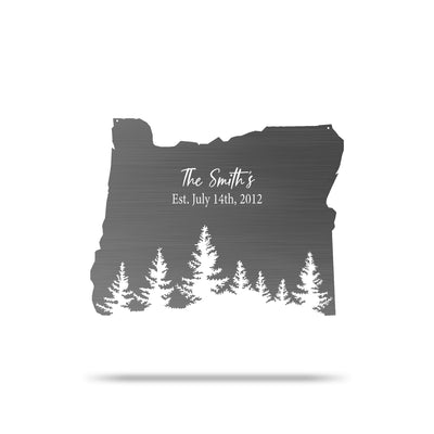 Oregon - Personalized Metal Art