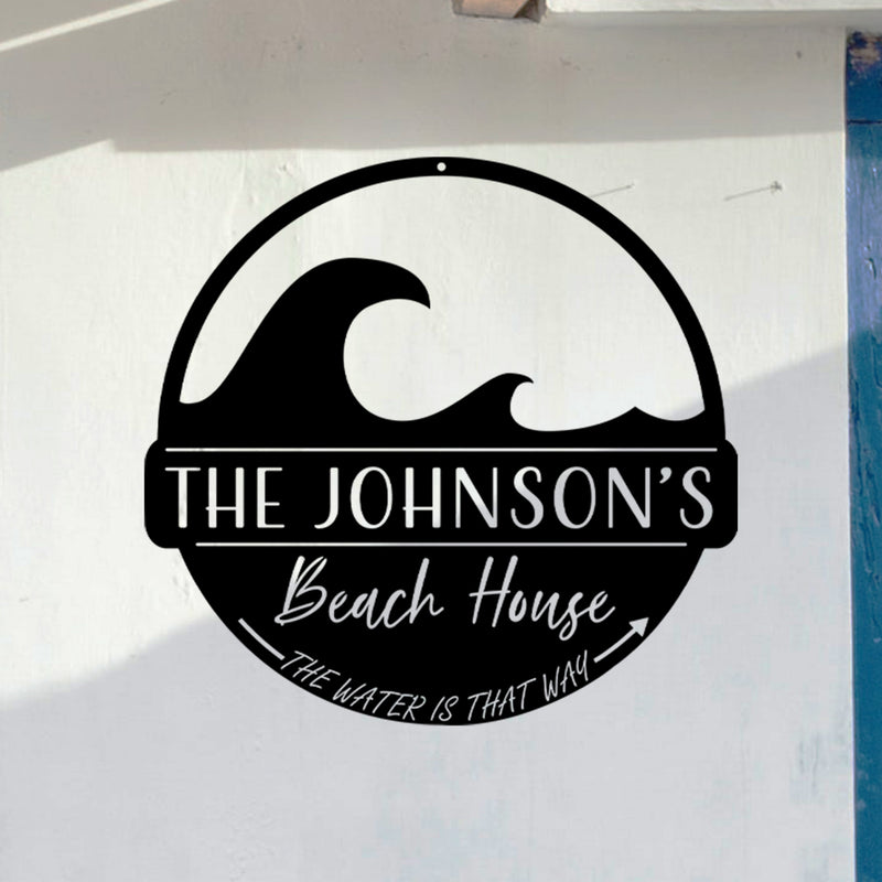 Beach House Personalized Sign