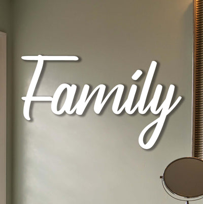 Family House Sign | Family Letters Sign - My Metal Designs