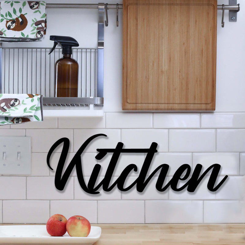 Kitchen Word Sign | Handmade Custom Kitchen Sign - My Metal Designs