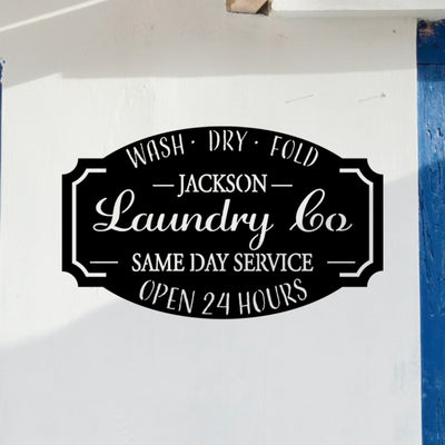 Personalized Laundry Sign